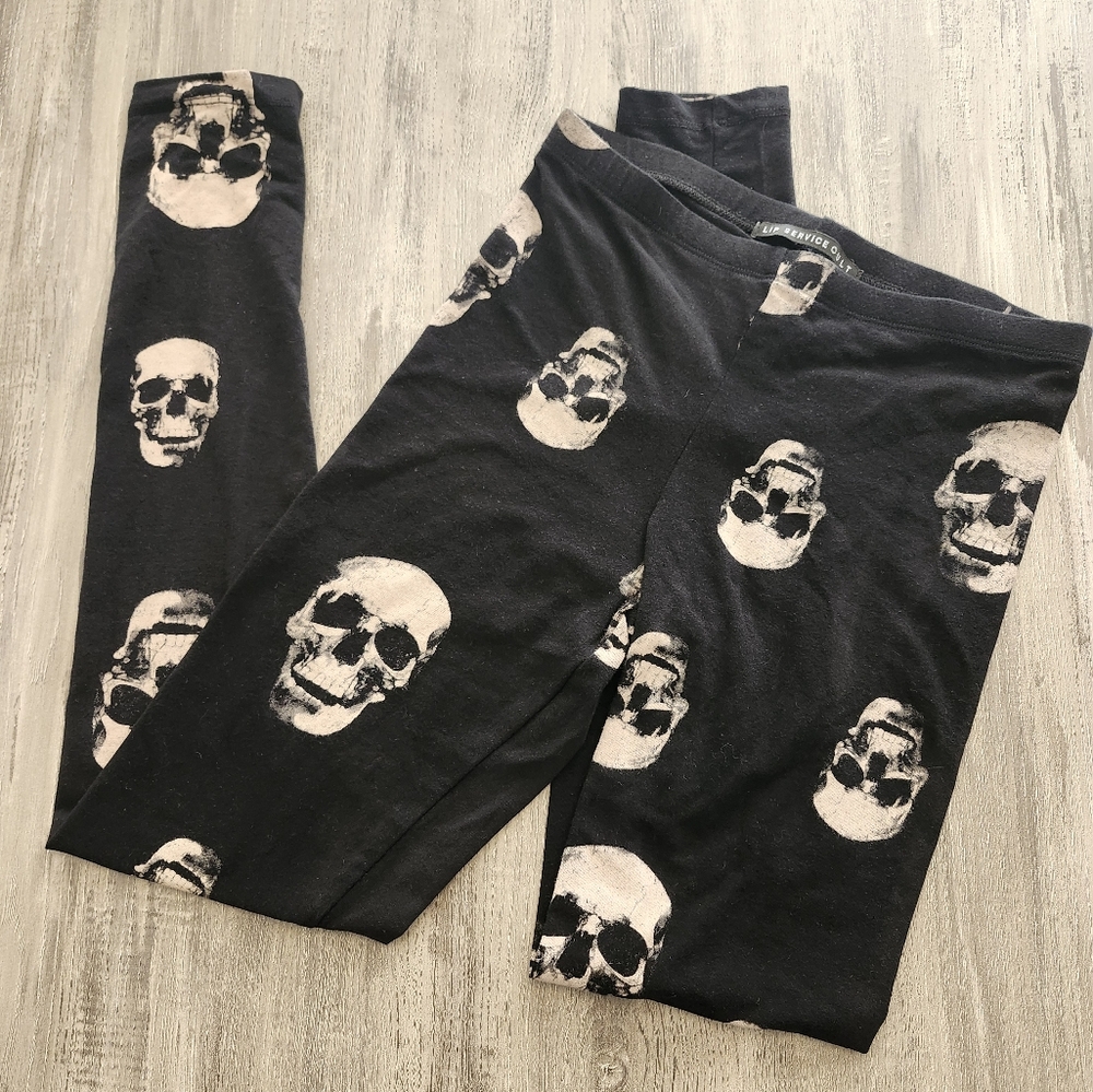 Lip Service Cult Skull Leggings